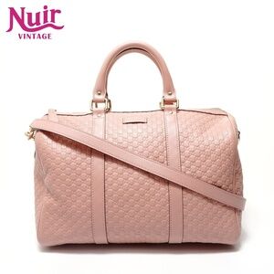 Gucci Boston bag Guccissima GG pink